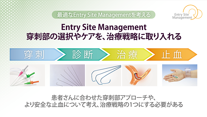 図3 止血まで考慮したEntry Site Management（テルモ株式会社提供）